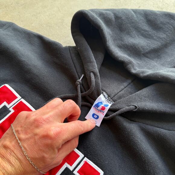 Vintage Russell Athletic UNM New Mexico Lobos Hoodie Pullover Sweatshirt Sz M - Picture 3 of 4